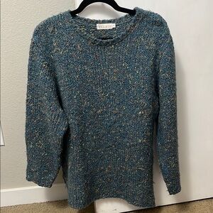 Chunky Knit Blue Sweater